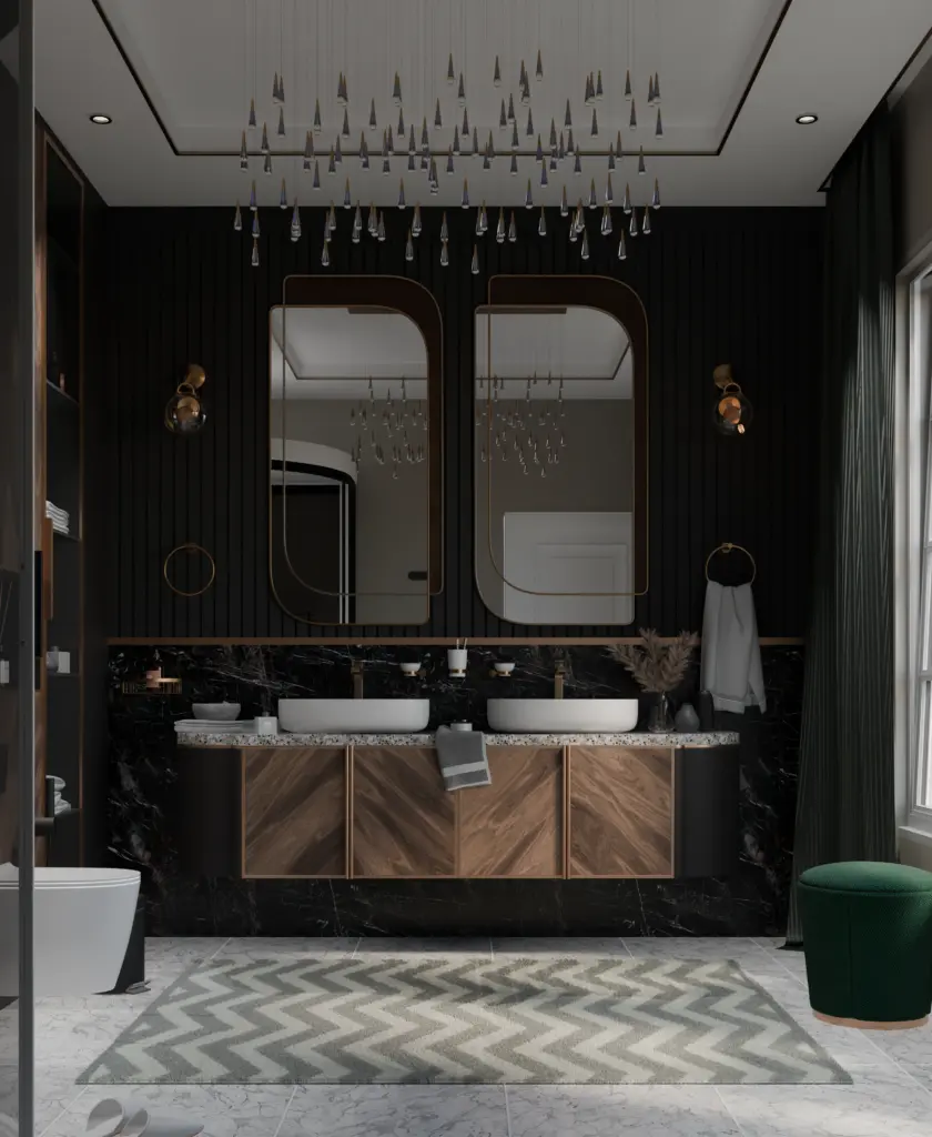 Σχεδιαστική πρόταση μπάνιου - Τεχνικό Γραφείο Βόλος