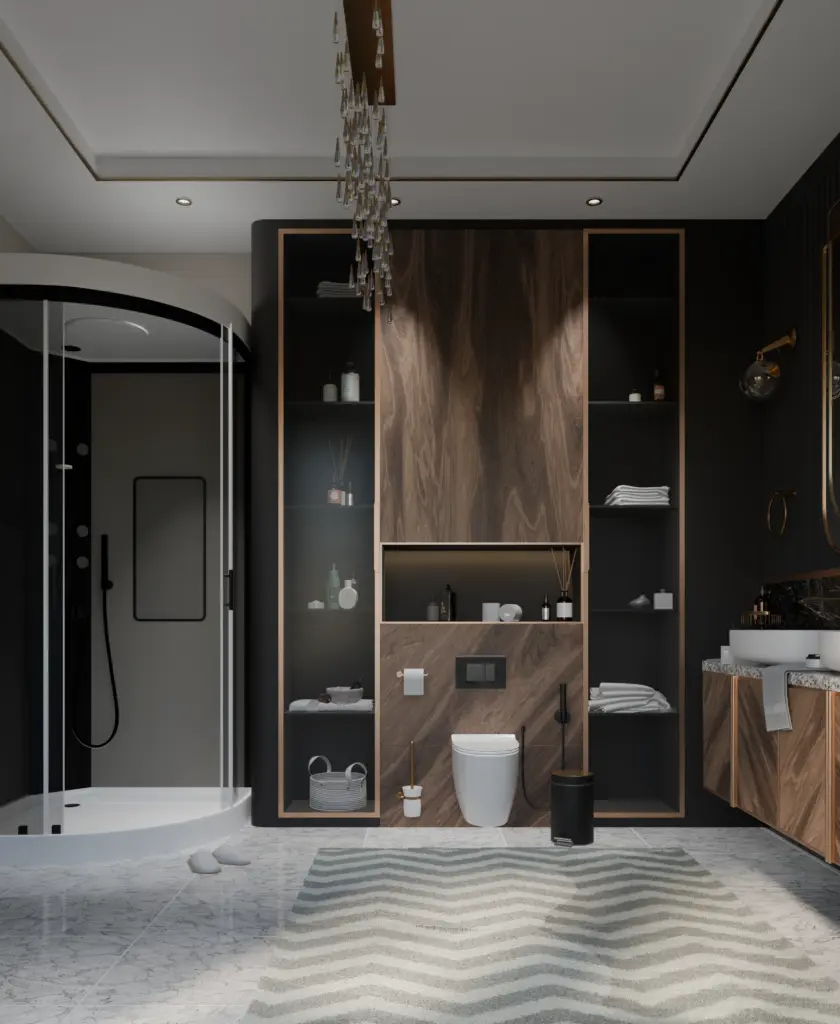 Σχεδιαστική πρόταση μπάνιου - Τεχνικό Γραφείο Βόλος